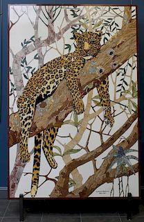 Magnificent & Large Signed Pietra Dura Panel of