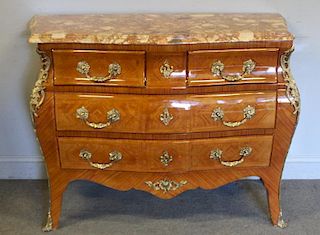 Louis XV Style Marbletop And Gilt Metal Mounted