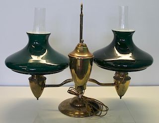Antique Brass Students Lamp.