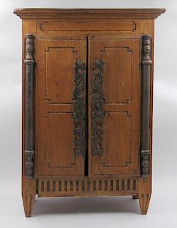 19th Century Miniature French Provincial Armoire.
