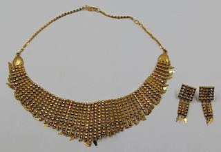 JEWELRY. 14kt Yellow Gold Jewelry Suite.