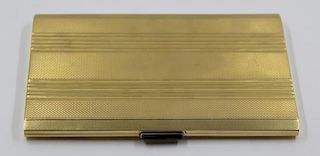 GOLD. Continental 18kt Yellow Gold Cigarette