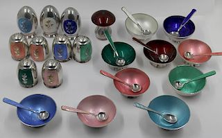STERLING. Collection of Danish Silver Enamel