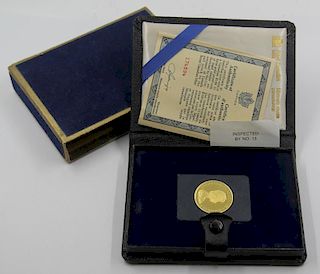 GOLD. $100 22kt 1978 Canadian Gold Coin.