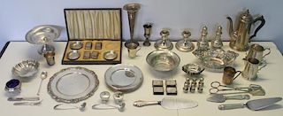 STERLING. Assorted Grouping of Silver Hollow Ware.