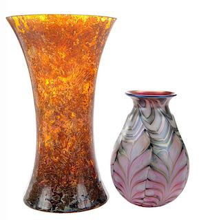 Daniel Lotton Art Glass Vase with