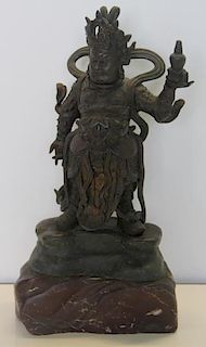 Standing Bronze Figure of a Deity.