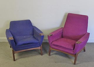 Adrian Pearsall (Attr.) His & Hers Lounge Chairs.