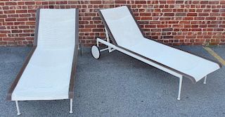 Pair of Richard Schultz for Knoll Chaise Lounges.