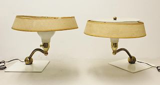 Pair of Midcentury Hansen Table Lamps.