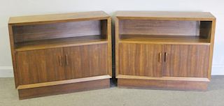 Pair of Midcentury Dunbar Style Cabinets.