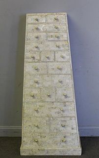 Maitland -Smith Vintage Tessalated Pyramid Cabinet