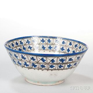 Beige-glazed Bowl 米色釉碗,高4英寸,直径8.875英寸,波斯