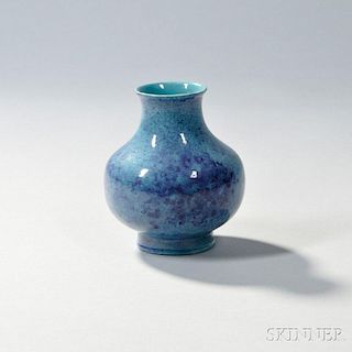 Robin's-egg Vase 短颈撇口蛋壳青色花瓶，高5.125英寸，18/19世纪,中国