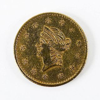 1854 Type I $1.00 Liberty Head Gold Piece