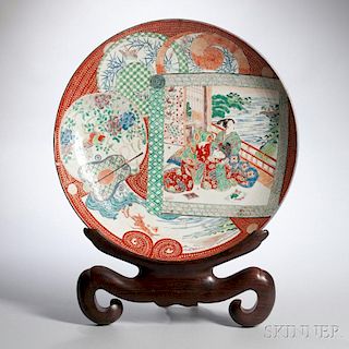 Large Imari Charger and Stand 伊万里大盘，直径23.25英寸，19/20世纪,日本