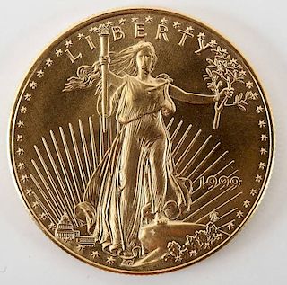 1999 $50.00 1 Oz Gold American Eagle