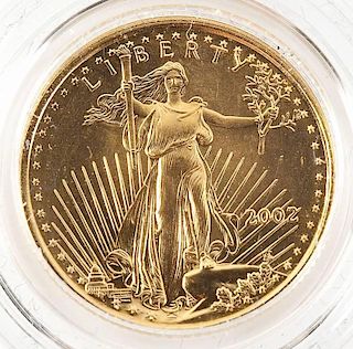 2002 1/10 Oz $5.00 American Eagle Gold Piece
