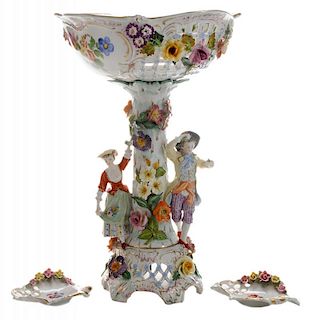 German Porcelain Figural Compote