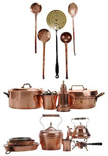Collection of Fifteen Assorted Copper