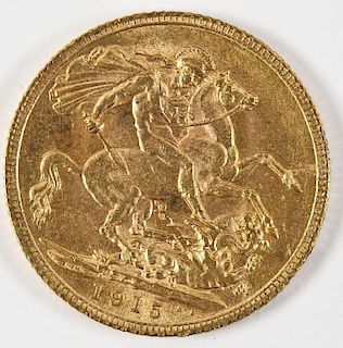 1915 British Gold Sovereign