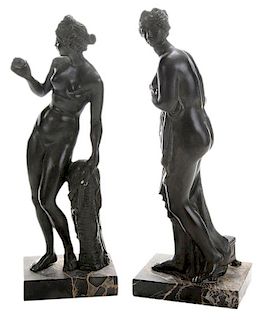 Two Grand Tour Bronze Figures of