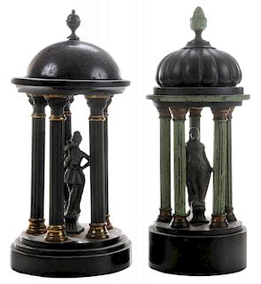 Two [Grand Tour] Bronze and Marble