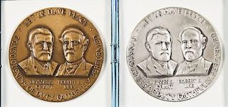 Civil War Centennial .999 Silver & Bronze Medals