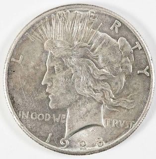 1928 Peace Silver Dollar AU