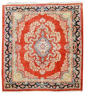 Nearly Square Indo-Tabriz Carpet
