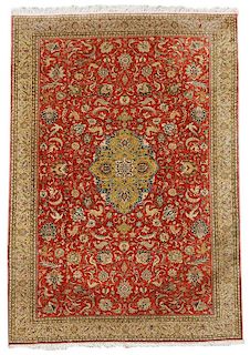 Finely Woven Silk Carpet