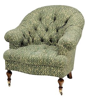 Regency Style Upholstered Club Chair
