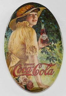 1916 Coca Cola Pocket Mirror Whitehead & Hoag Co.