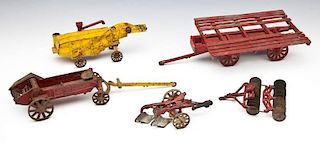 5 Arcade Cast Iron Farm Toys