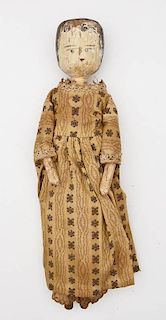 19th Century German Penny Wooden Doll