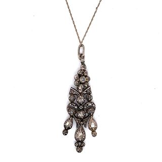 Victorian Silver & Gold Necklace