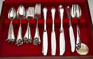 69 pcs Wallace Grand Colonial Sterling Flatware