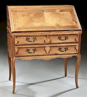 Louis XV Style Carved Cherry Slant Front Desk, 20t