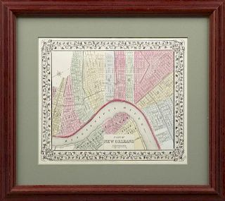 S. Augustus Mitchell, "Plan of New Orleans," 1872,