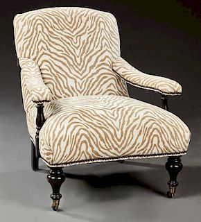 English Edwardian Lacquered Armchair, early 20th c
