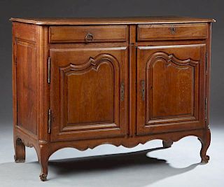French Provincial Carved Oak Sideboard, c. 1830, t
