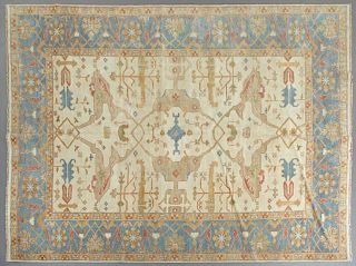 Turkish Angora Oushak Carpet, 10' 1 x 13' 5