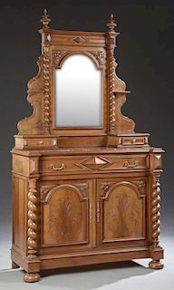 French Louis XIII Style Carved Walnut Dresser, 19t