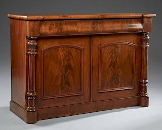 English George IV Style Carved Mahogany Sideboard,
