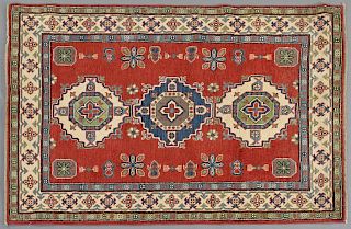 Uzbek Kazak Carpet, 4' 1 x 5' 10