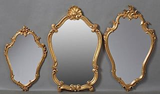 Group of Three Louis XV Style Gilt and Gesso Shape