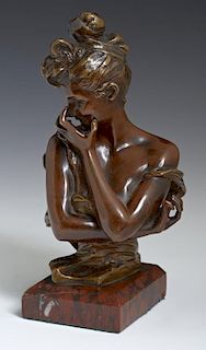 Georges Van der Straeten (1850-1928), "Bust of a L