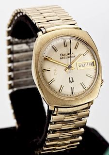 Man's Bulova Accutron 14K Gold Wristwatch