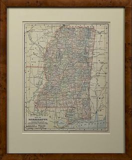 Mast., Crowell & Kirkpatrick, "Map of Mississippi,