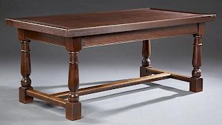 French Provincial Carved Oak Dining Table, early 2